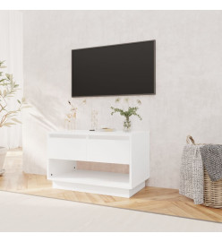 Meuble TV Blanc 70x41x44 cm Aggloméré