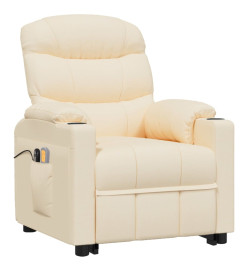 Fauteuil de massage Crème Tissu