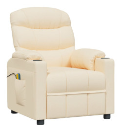 Fauteuil électrique de massage Crème Tissu