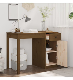 Bureau Marron miel 100x50x75 cm Bois massif de pin