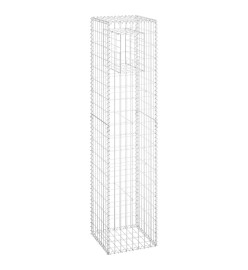 Poteaux à panier de gabion 2 pcs 40x40x180 cm Fer