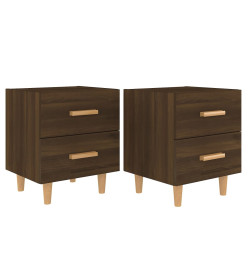 Tables de chevet 2 pcs Chêne marron 40x35x47,5 cm