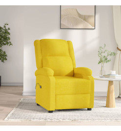 Fauteuil inclinable électrique Jaune Tissu