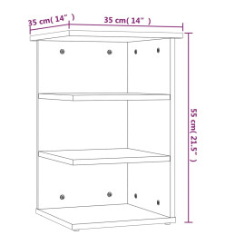 Armoire latérale Chêne sonoma 35x35x55 cm Aggloméré