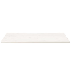 Dessus de bureau blanc 110x60x2,5 cm bois massif de pin