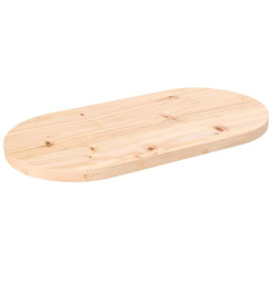 Dessus de table 60x30x2,5 cm bois de pin massif ovale