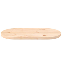 Dessus de table 60x30x2,5 cm bois de pin massif ovale