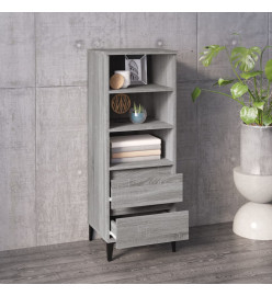 Buffet haut Sonoma gris 40x36x110 cm Bois d'ingénierie