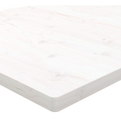 Dessus de table blanc 100x50x2,5 cm bois de pin massif