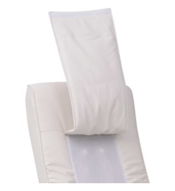 Fauteuil de massage shiatsu Blanc Similicuir