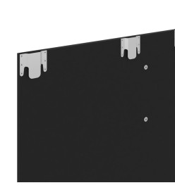 Meuble TV mural Noir 120x23,5x90 cm Aggloméré