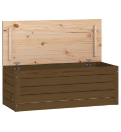 Boîte de rangement Marron miel 89x36,5x33 cm Bois massif pin