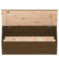 Boîte de rangement Marron miel 89x36,5x33 cm Bois massif pin