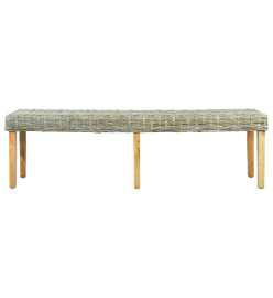 Banc 160 cm Rotin naturel kubu et bois de manguier massif