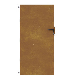 Portail de jardin 85x175 cm acier corten