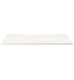 Dessus de bureau blanc 100x50x2,5 cm bois massif de pin