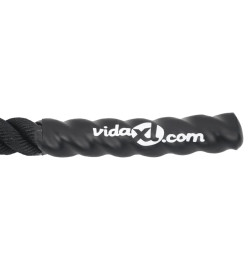 Corde de combat noir 15 m 11 kg polyester