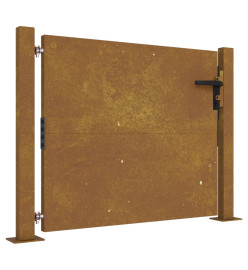 Portail de jardin 105x80 cm acier corten