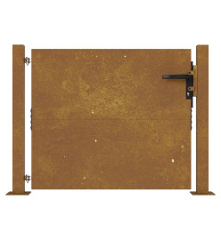 Portail de jardin 105x80 cm acier corten