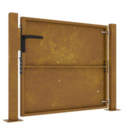 Portail de jardin 105x80 cm acier corten