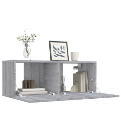 Meuble TV Sonoma gris 80x30x30 cm Bois d'ingénierie