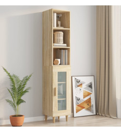 Armoire murale Chêne sonoma 34,5x32,5x90 cm Bois d'ingénierie