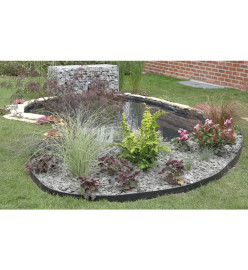 Nature Bordure de jardin 14 cm x 10 m 7 mm Noir