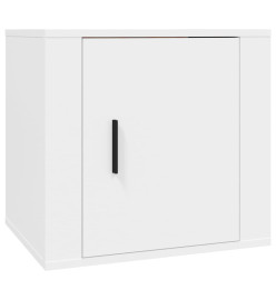 Tables de chevet 2 pcs Blanc 50x39x47 cm