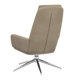 Chaise de relaxation Gris clair Similicuir daim