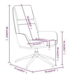 Chaise de relaxation Gris clair Similicuir daim