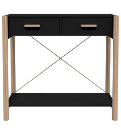 Table console Noir 82x38x75 cm Bois d'ingénierie