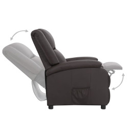 Fauteuil Marron Cuir véritable