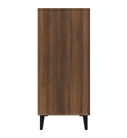 Buffet chêne marron 90x34x80 cm bois d'ingénierie