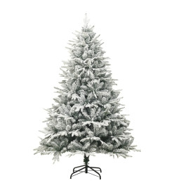 Sapin de Noël artificiel à flocons de neige Vert 210 cm PVC/PE