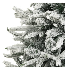 Sapin de Noël artificiel à flocons de neige Vert 210 cm PVC/PE