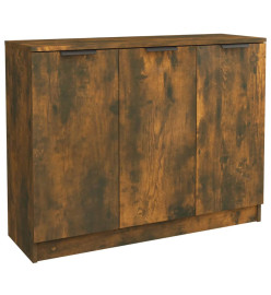 Buffet Chêne fumé 90,5x30x70 cm Bois d'ingénierie