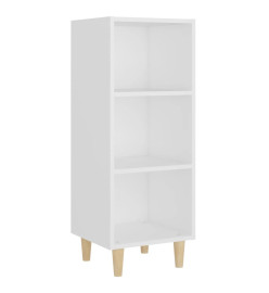 Buffet Blanc 34,5x32,5x90 cm Bois d'ingénierie