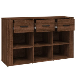 Buffet Chêne marron 100x30x59,5 cm Bois d'ingénierie