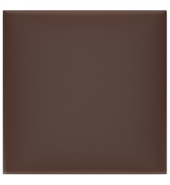 Panneaux muraux 12 pcs Marron 30x30 cm Similicuir 1,08 m²