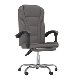 Fauteuil inclinable de bureau Gris Similicuir