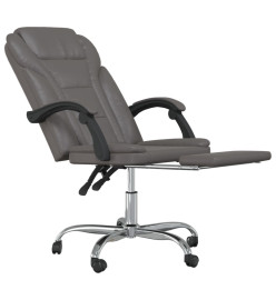 Fauteuil inclinable de bureau Gris Similicuir