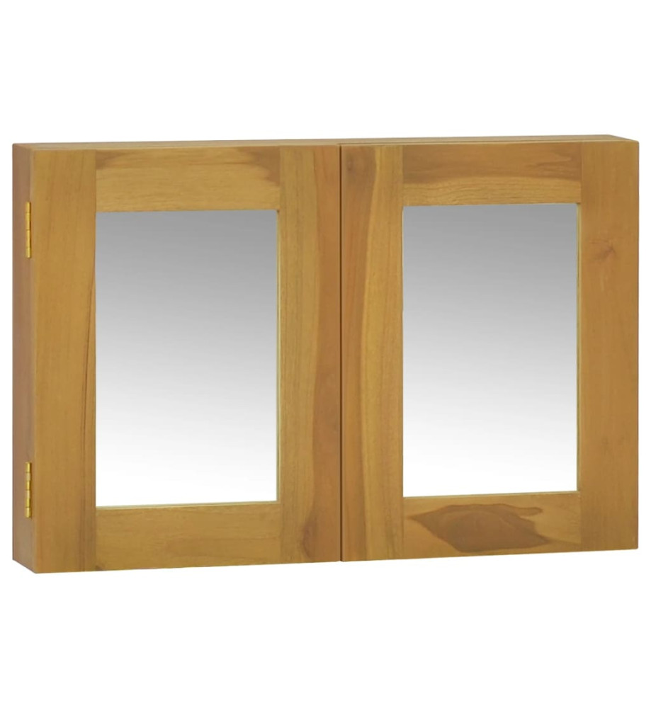 Armoire à miroir 60x10x40 cm Bois de teck solide