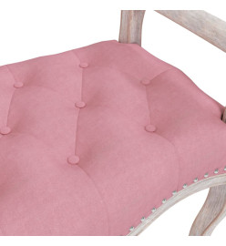 Banc Rose 110x45x60 cm Velours