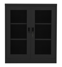 Armoire de bureau Anthracite 90x40x105 cm Acier