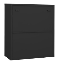 Armoire de bureau Anthracite 90x40x105 cm Acier