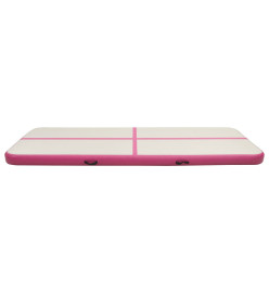 Tapis gonflable de gymnastique avec pompe 500x100x20cm PVC Rose