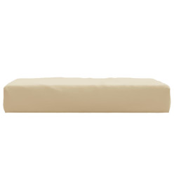 Coussin de palette beige tissu oxford