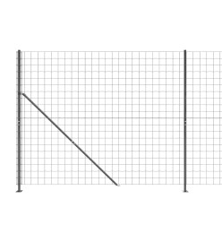 Clôture en treillis métallique avec bride anthracite 2,2x25 m