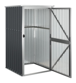 Abri à outils de jardin anthracite 88x89x161 cm acier galvanisé