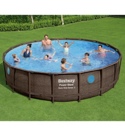 Bestway Ensemble de piscine Power Steel 549x122 cm